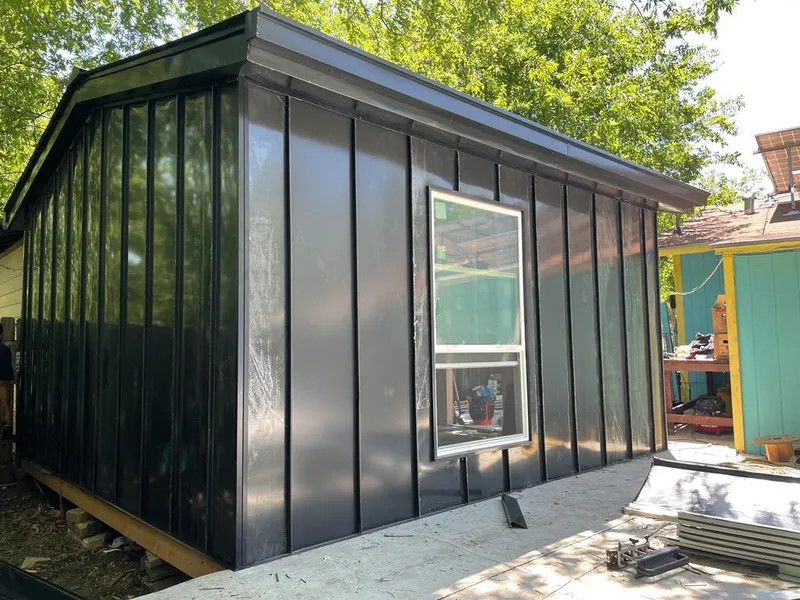 Black standing seam metal wall panels for Metal Roof Installation in North Sewickley