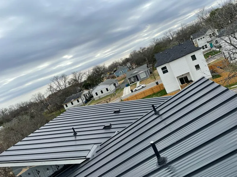 Standing seam metal roof panels with vents for Skylight Repair in North Sewickley